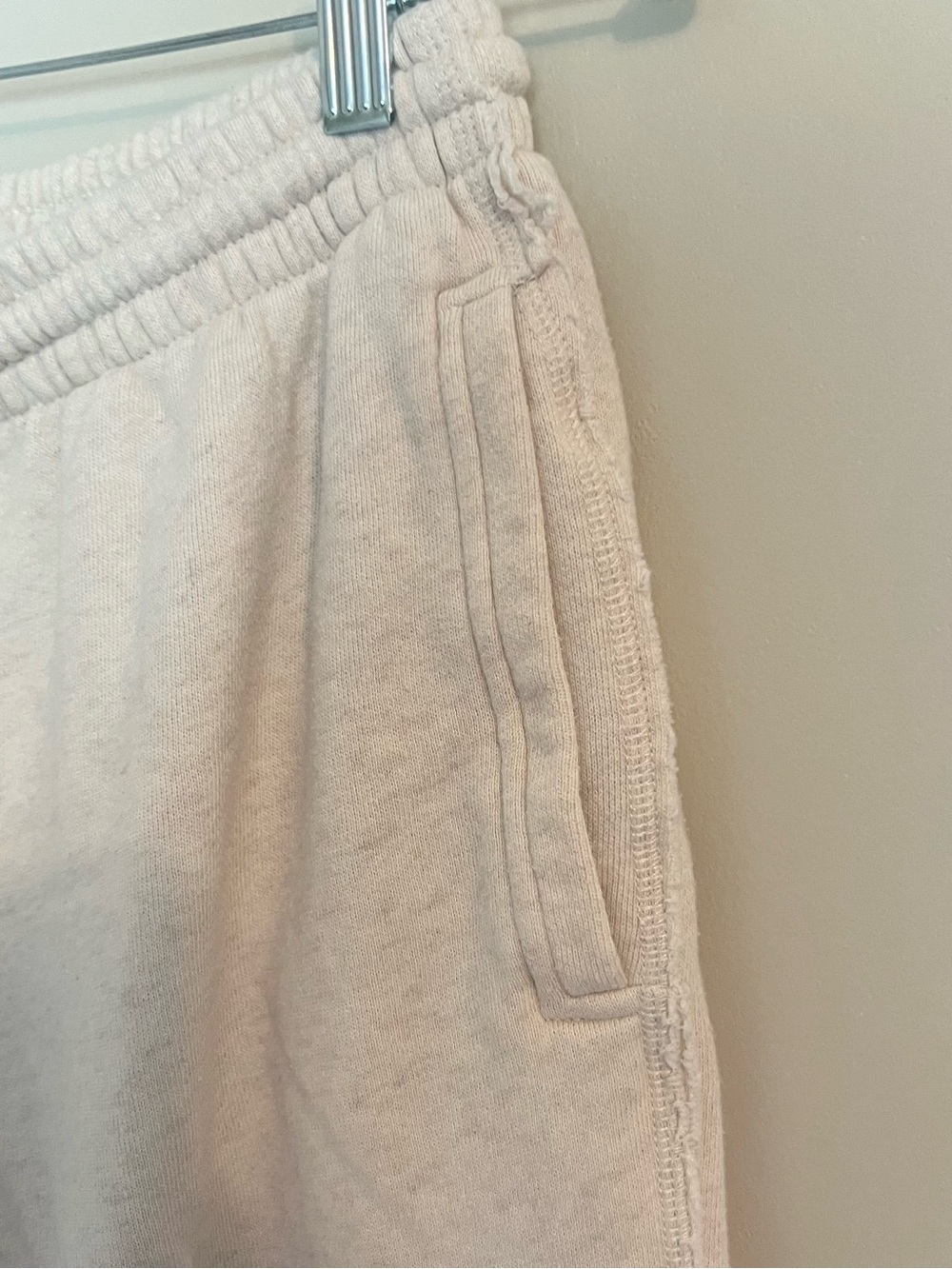 aerie Cream Sweatpants with Colorful 'LOVE' Letter Patches - Picture 4 of 12